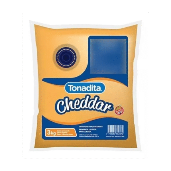 CHEDDAR PASTA 3KG TONADITA x 2 un