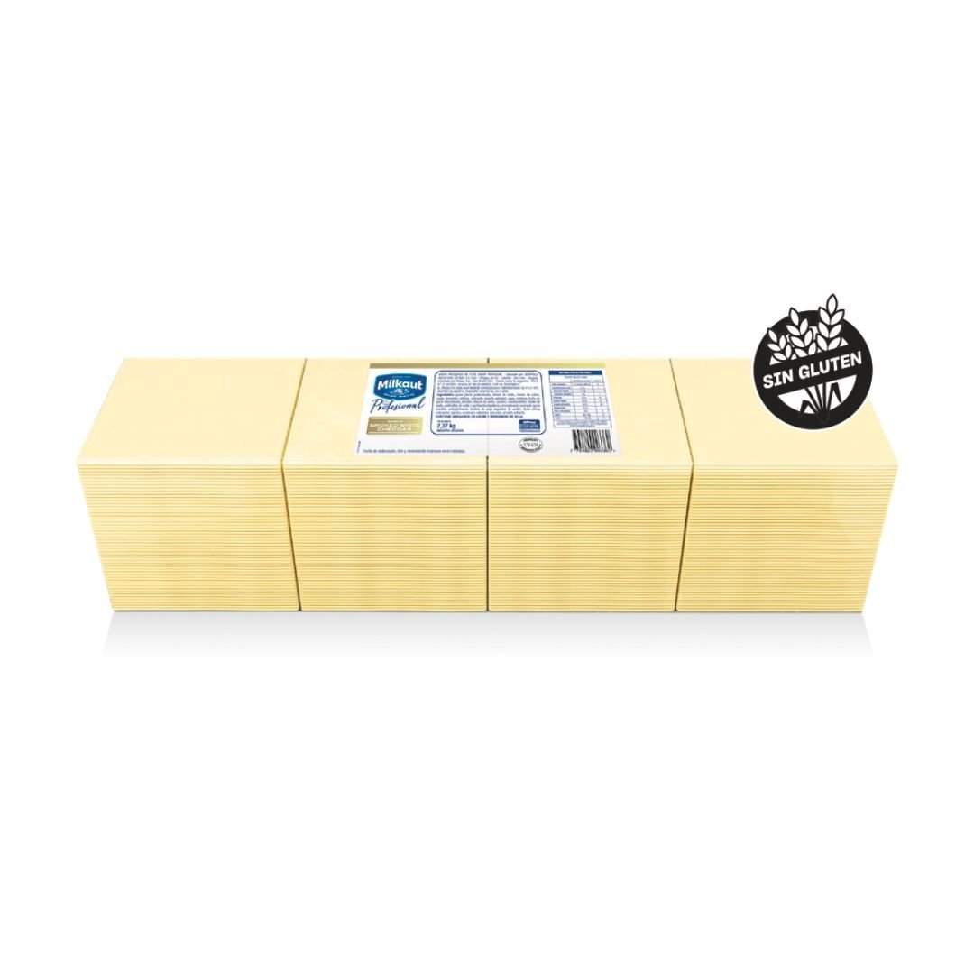 CHEDDAR FETAS AHUMADO MILKAUT X192 Un. x 4 barras